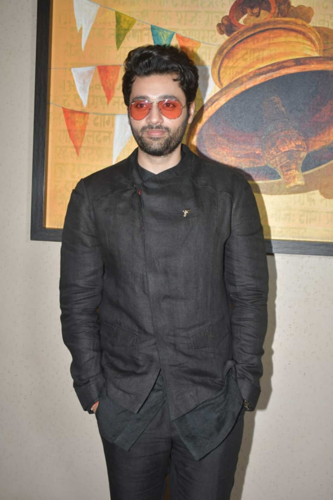 Utkarsh looked dapper in black